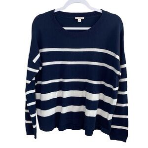 GAP - Navy Stripe Summer Sweater - Size L